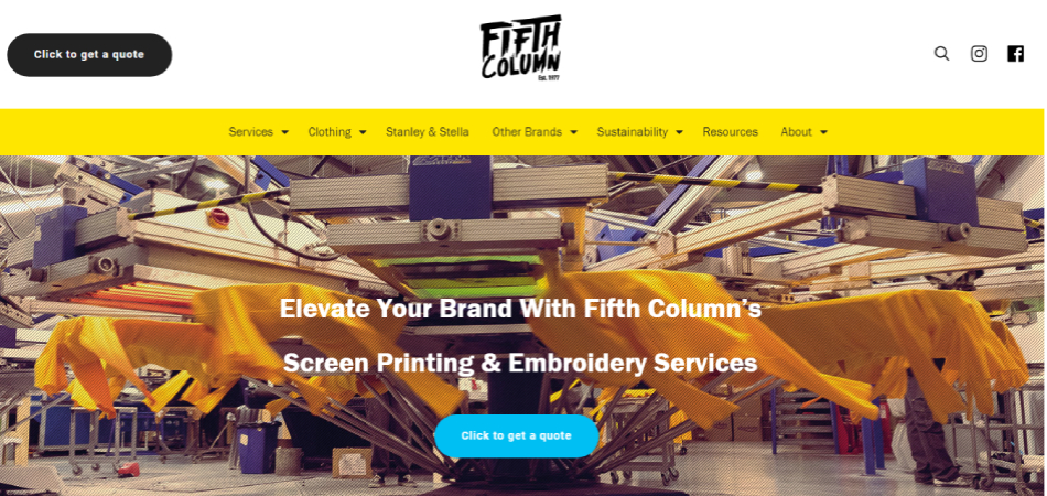 Fifth Column Printing 